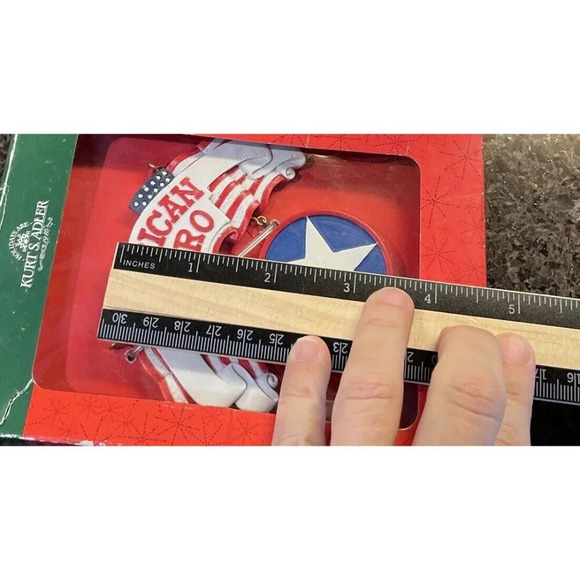 Kurt Adler Amercian Hero‎ Patriotic USA  Christmas Holiday Ornament NEW - Picture 5 of 5